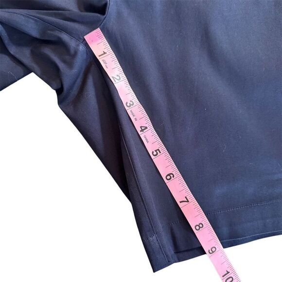 Fabletics Men's High Rise Chino Shorts Size 33 Blue Multi-Pocket Casual Summer - Picture 10 of 13